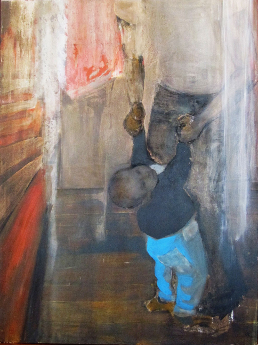 Impostor 160 x 119 cm, Acryl, Kohle, Tusche auf Leinwand, 2014